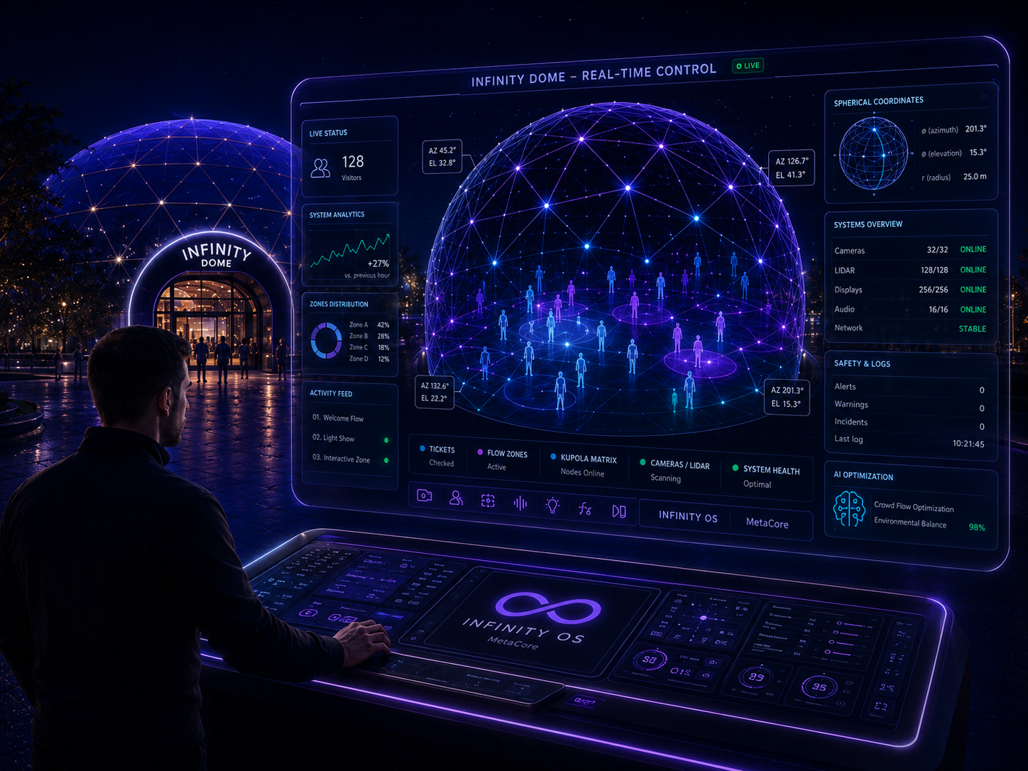 INFINITY real-time valdymas — FROM CONCEPT TO OPENING diegimo kelias